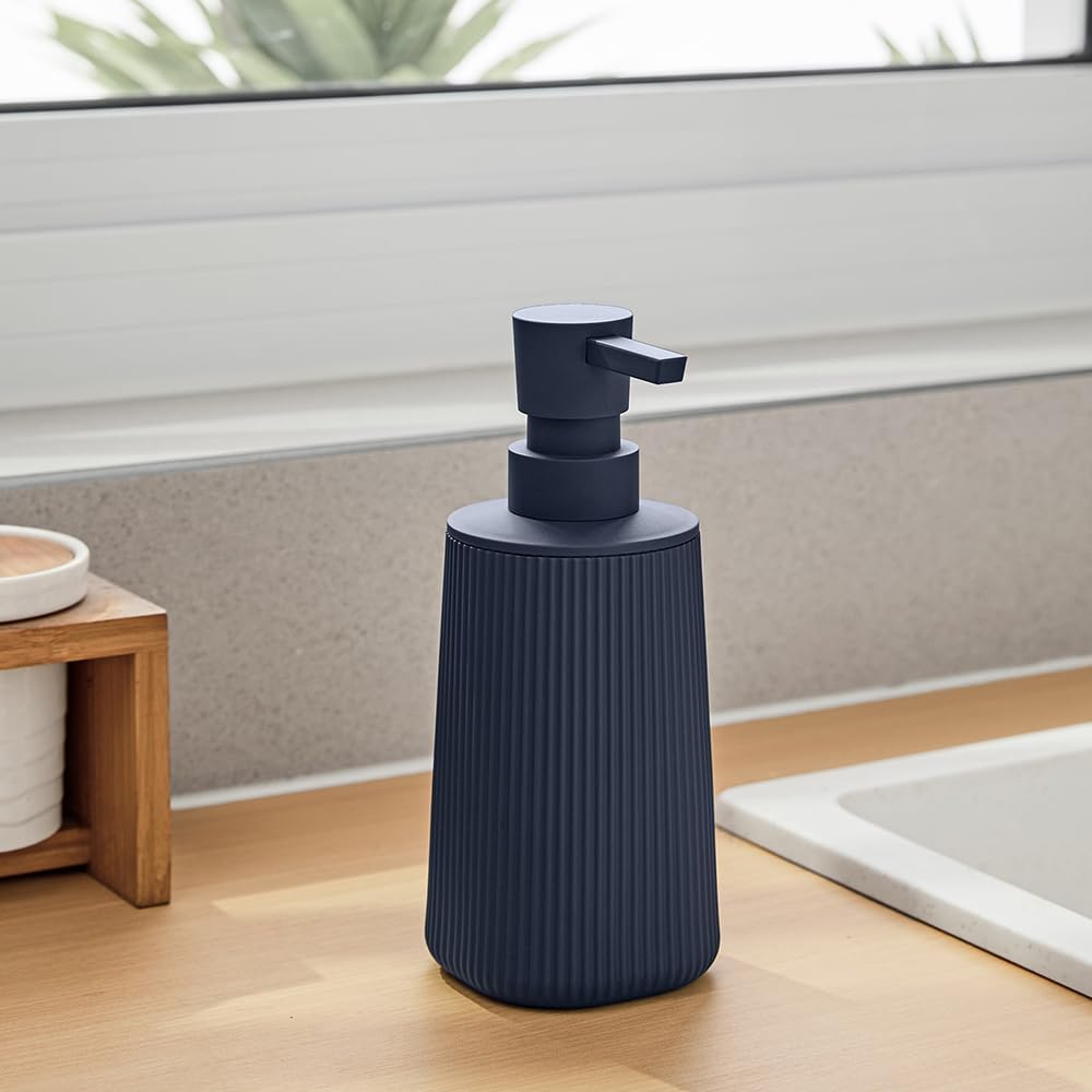 Small Soap Dispenser for Bathroom and Kitchen Matte Blue