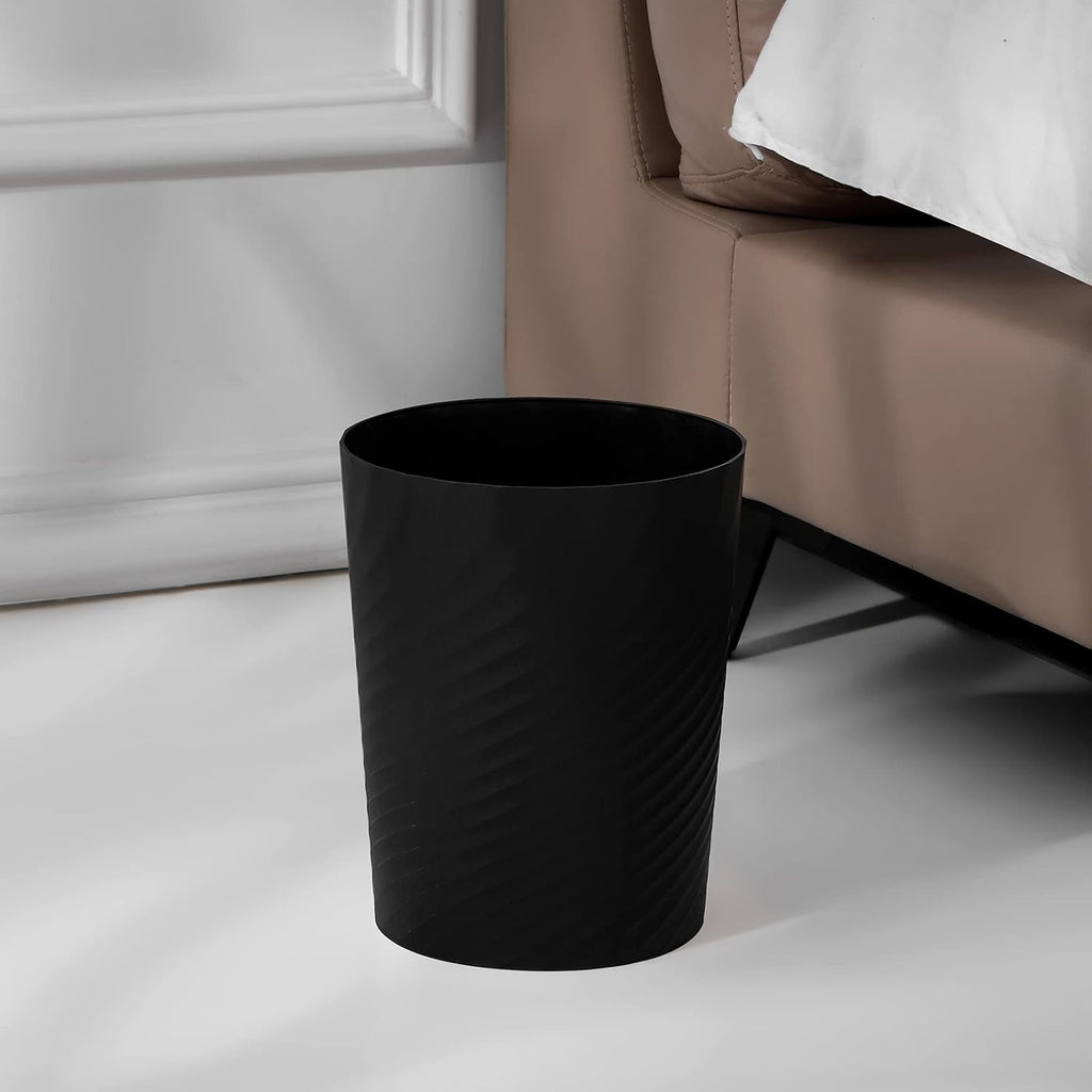 Small Bathroom Trash Can with Bags Garbage Can, 3 Pack, White Grey Black