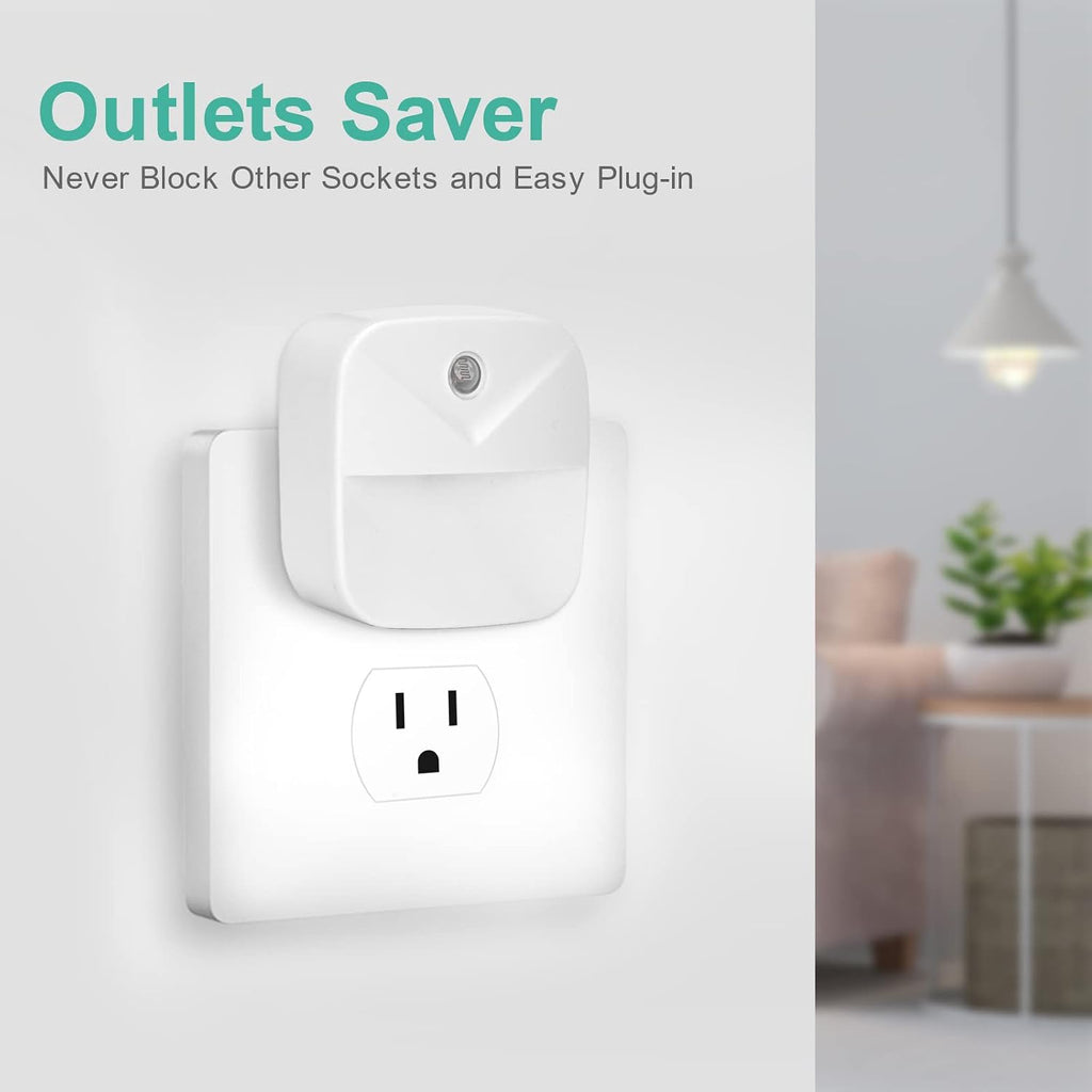 6 Pack Night Light, Night Lights Plug into, Warm LED Nightlights