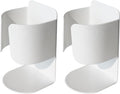 Electric Toothbrush Holder Wall Mount, 304 Stainless Steel Self-Adhesive Bathroom Organizer for Electric Toothbrush, Toothpaste & Face Wash-Space Saving, Waterproof, Holds Up to 10lbs (White 2 Pack)