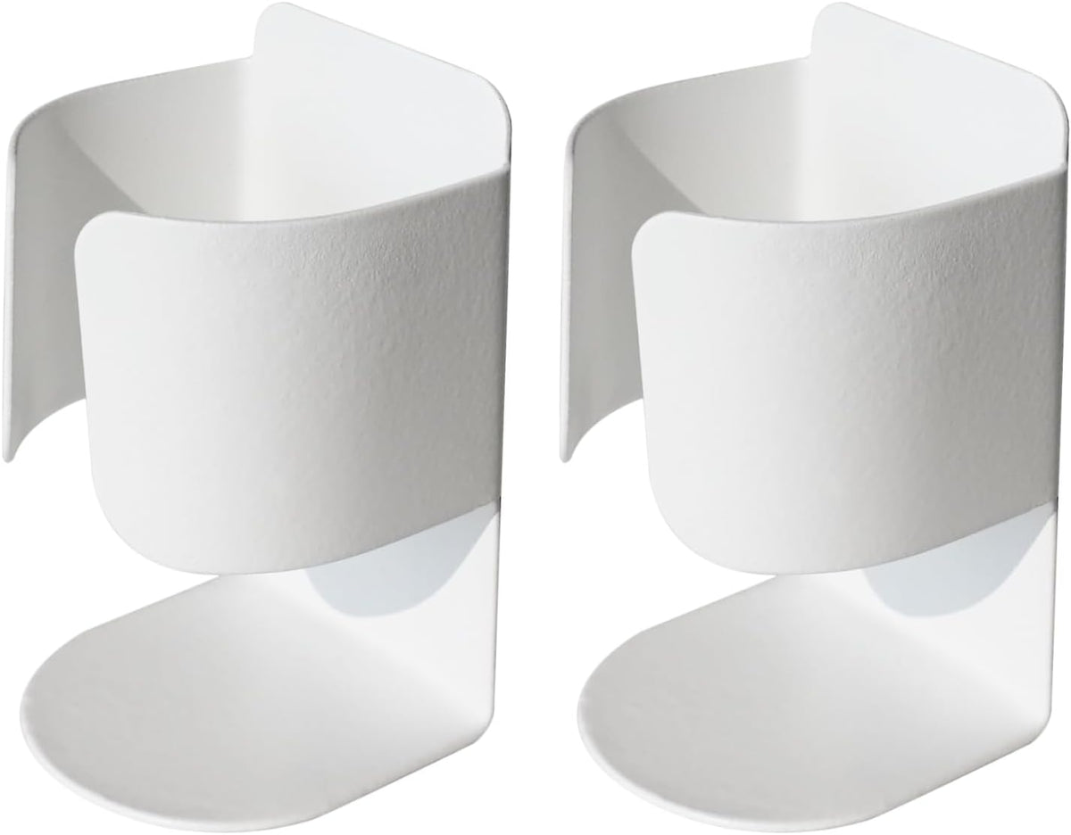 Electric Toothbrush Holder Wall Mount, 304 Stainless Steel Self-Adhesive Bathroom Organizer for Electric Toothbrush, Toothpaste & Face Wash-Space Saving, Waterproof, Holds Up to 10lbs (White 2 Pack)