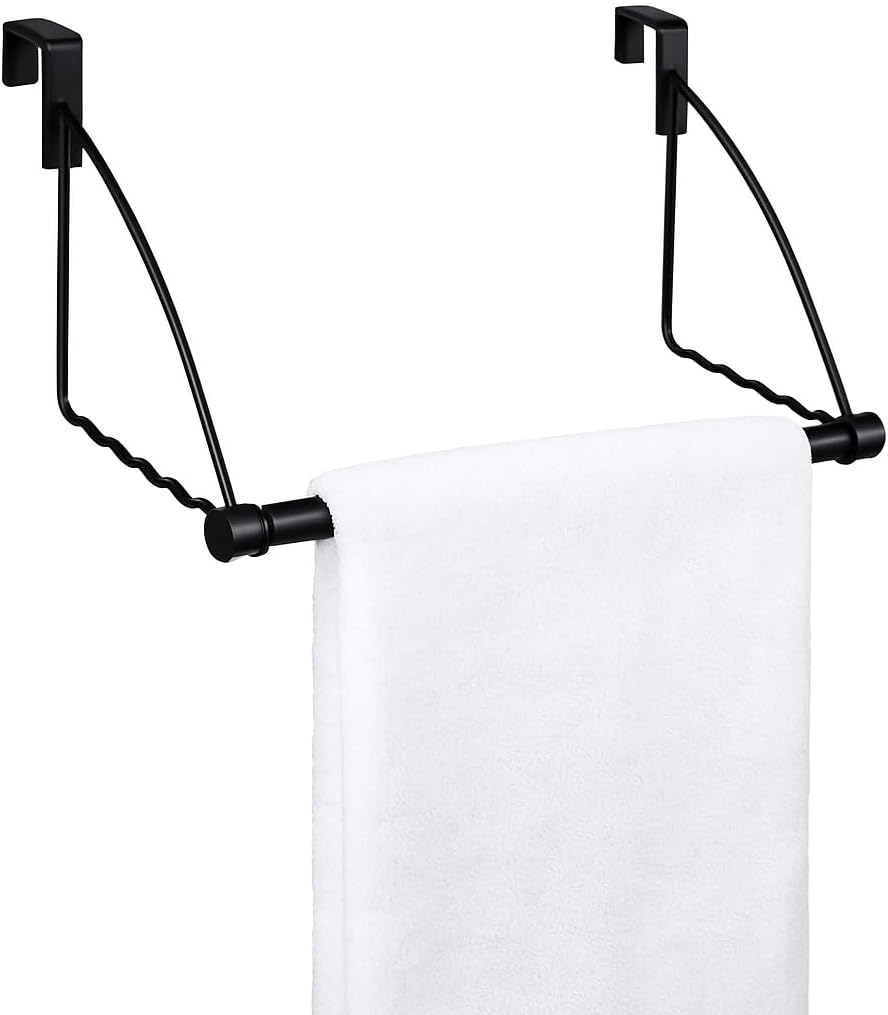HOLDN’ STORAGE Over The Door Hanger for Clothes, Black