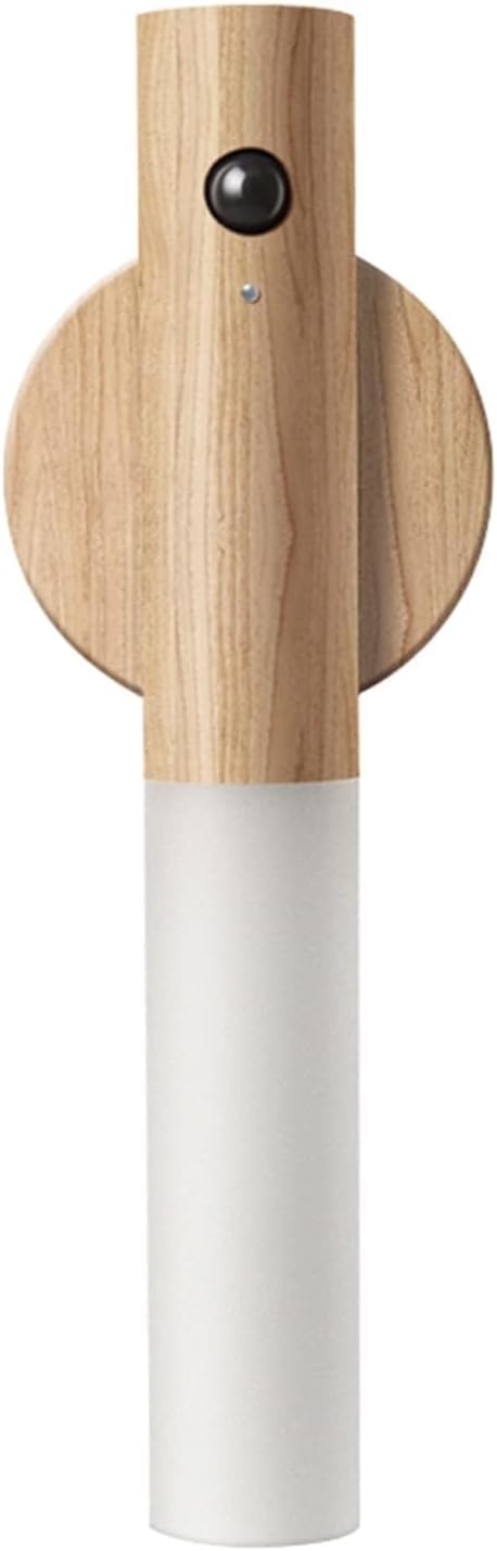 LANDGOO Wooden Motion Sensor Night Light 1-Pack, Ash Wood, Rechargeable