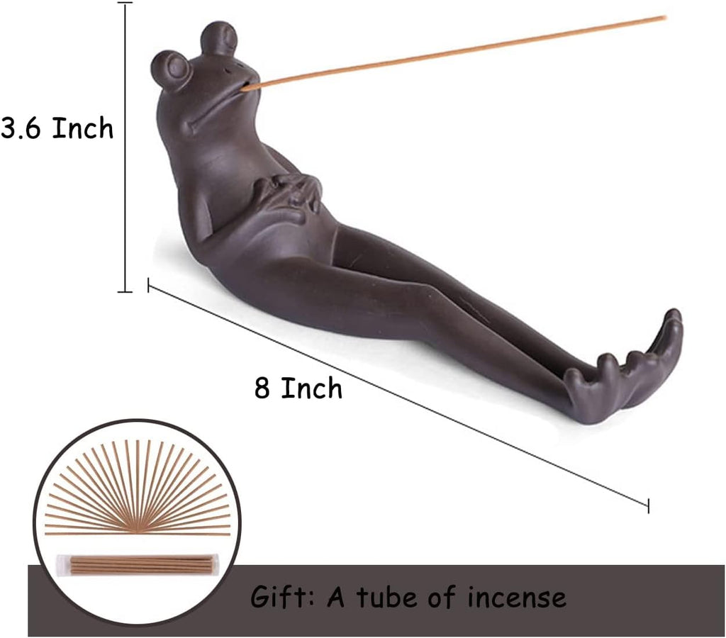 Frog Incense Holder - Ceramic Incense Burner