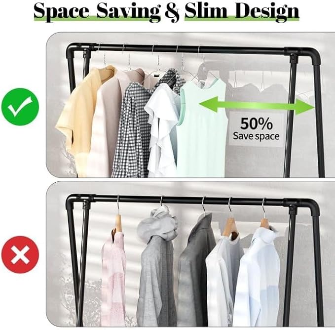 Wire Metal Clothes Hangers Bulk 200 Pack, Slim Space Saving Silver