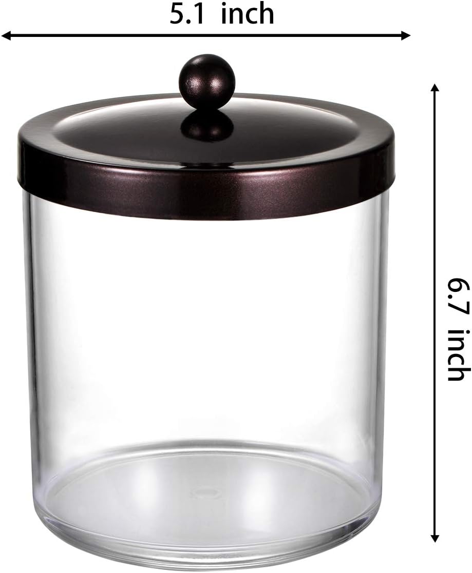 SheeChung 50oz Large Apothecary Jar with Bronze Rust-Proof Lid