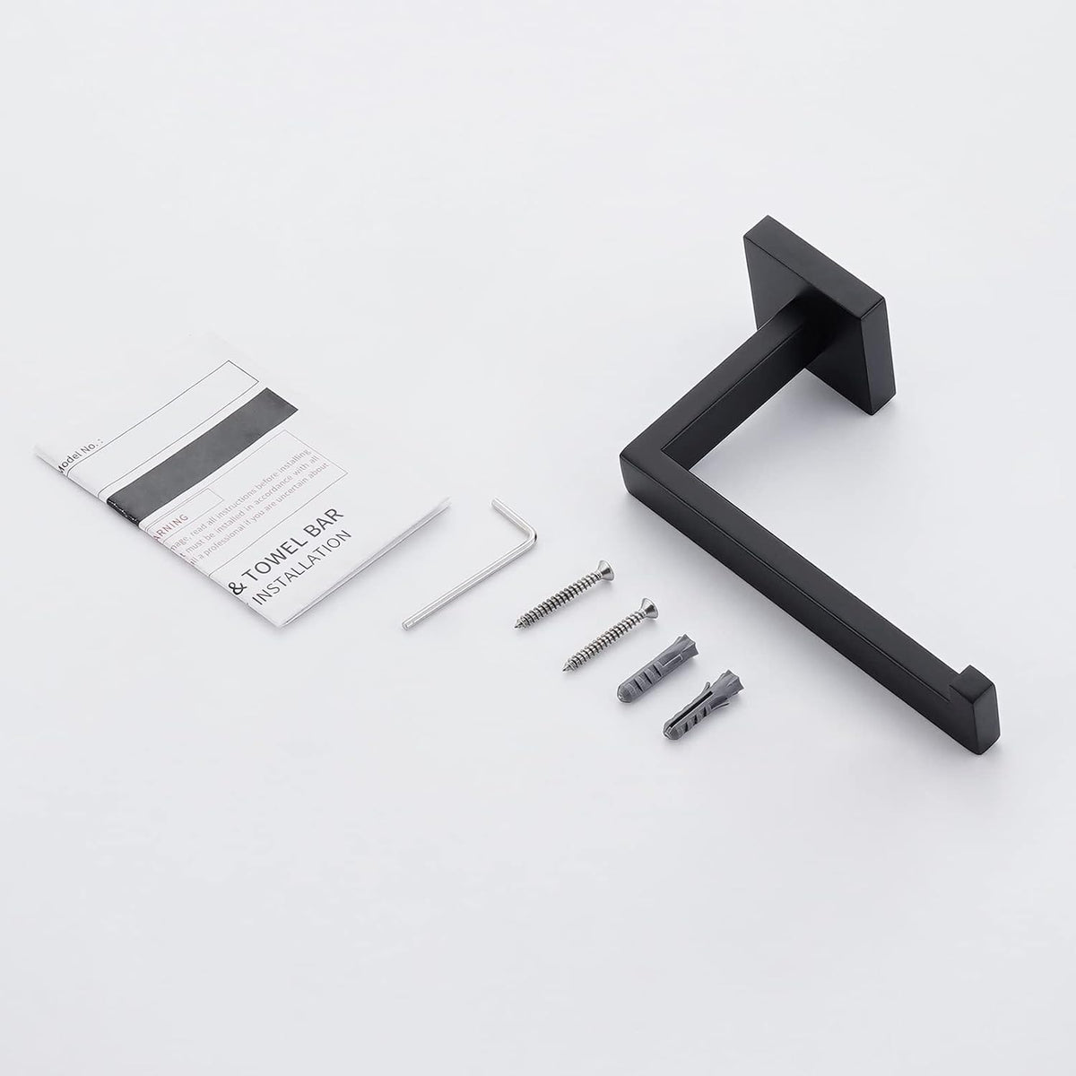 KES Matte Black Toilet Paper Holder Wall Mount Bathroom Toilet Paper Holder