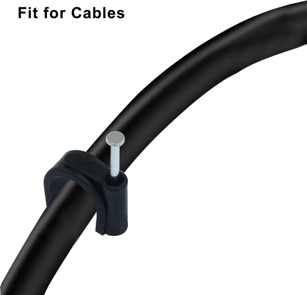 Waziaqoc 50 Pack 16mm Nail in Cable Clips
