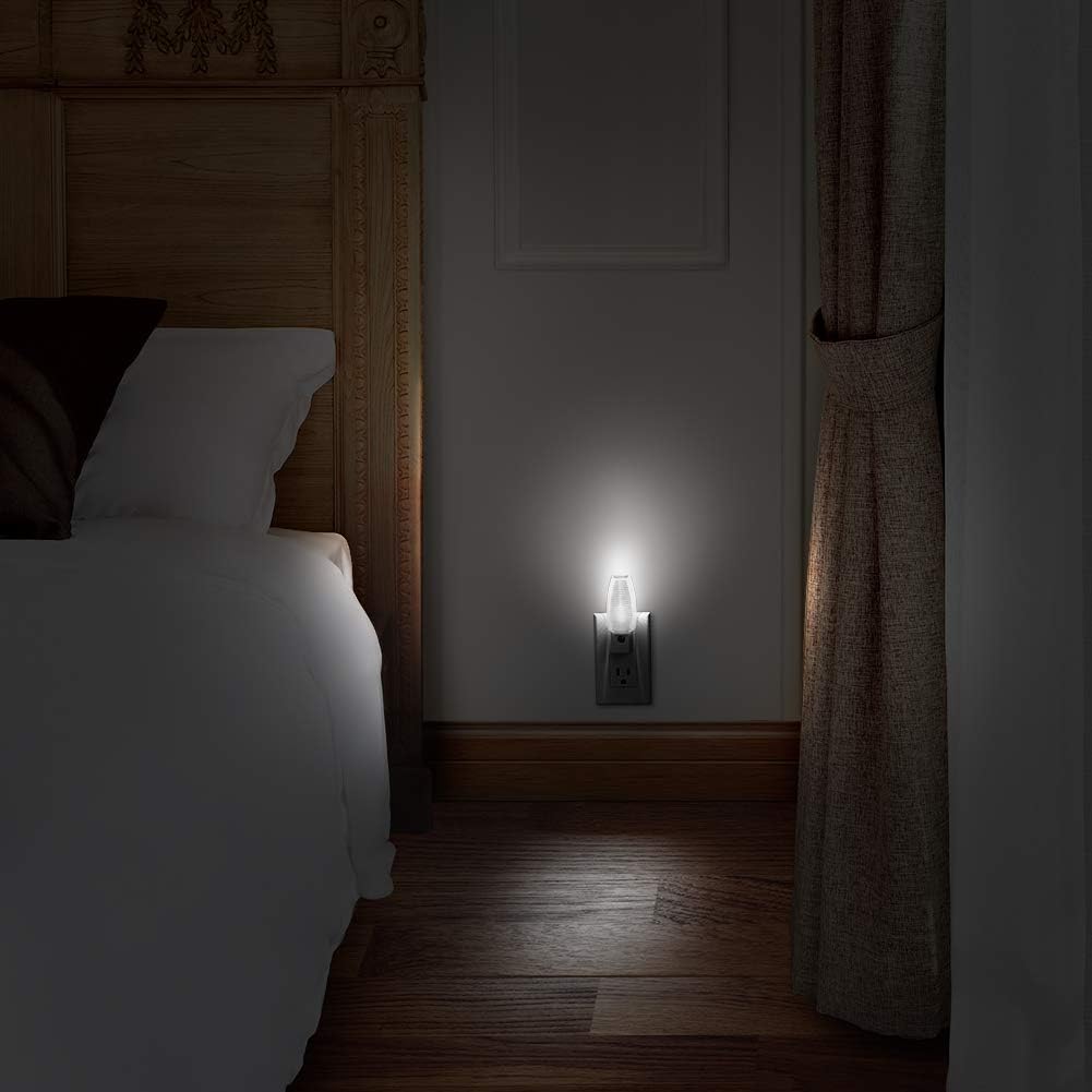 Emotionlite Plug-in Night Light Dusk to Dawn Sensor, Neutral White, 4 Pack