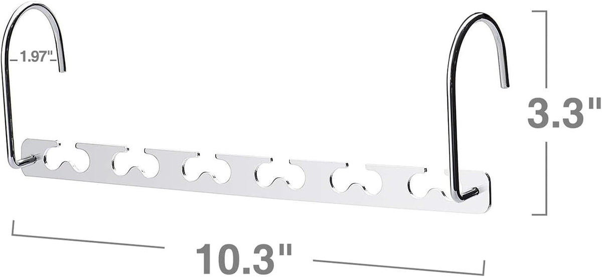 HOUSE DAY 12 Pack Space Saving Hangers for Clothes, Metal Magic Hanger