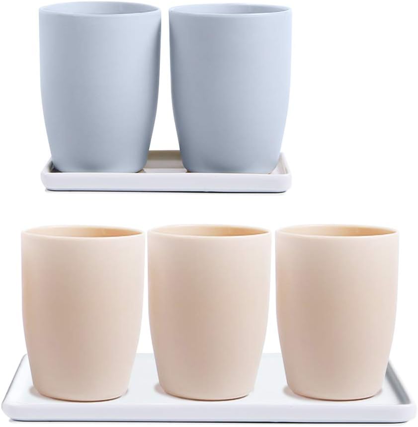 Ceramic Vanity Tray Small Rectangle, Bathtub Tray Bathroom Organizer, Cosmetics Holder for Tissue Candle Towel Plant Jewelry Ring Dish Dresser Perfume Shampoo-White (1 pc Small Size)