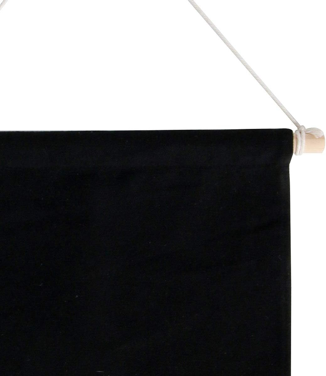 Enamel Pin Wall Display Banner Holder, Blank Canvas Banner Wall Hanging Brooch Jewelry Storage Case Display Storage Set for Pin and Brooch Collections (2Pcs Black A)