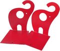 one Pair Cute Cartoon Elephant Nonskid Bookends Art Bookend Metal Bookends (Red)