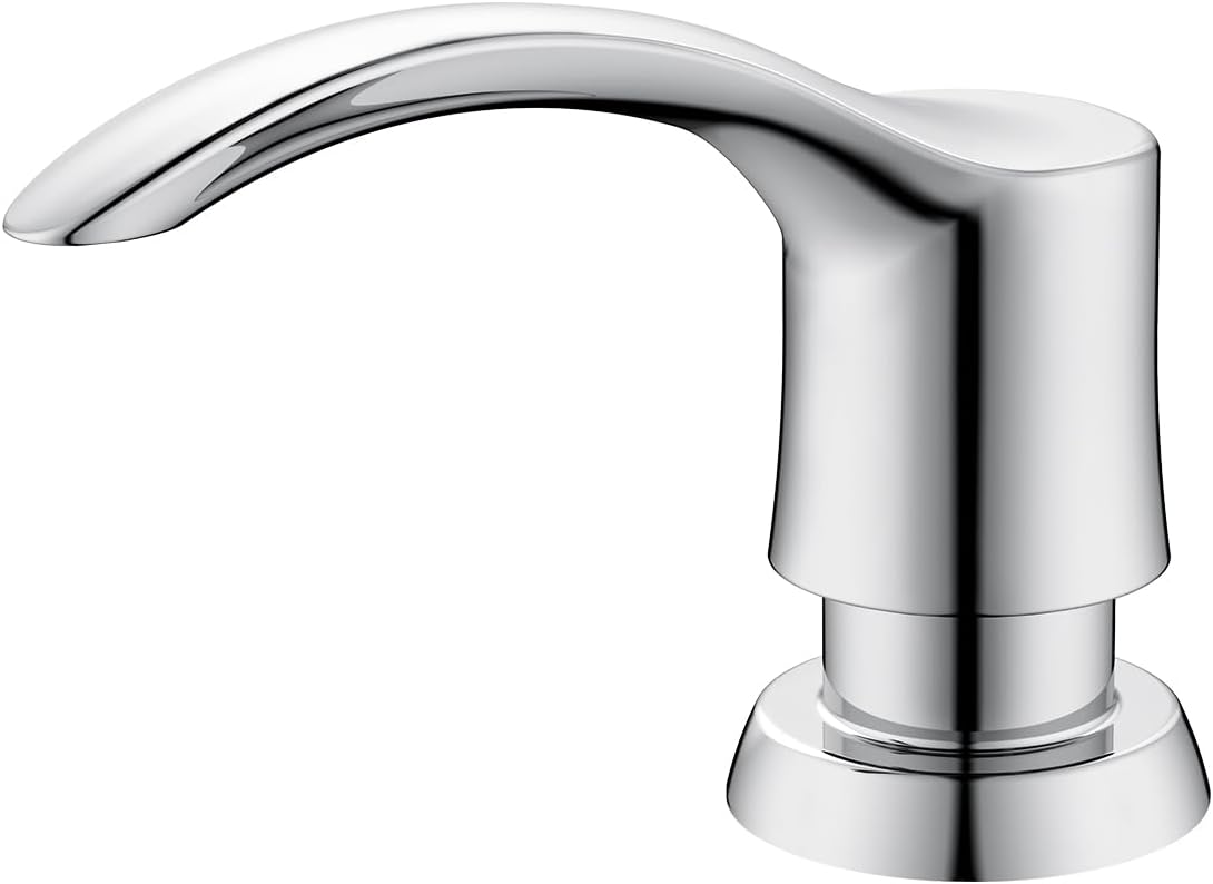 GAGALIFE Kitchen Sink Soap Dispenser with 17 Ounce Large Bottle, G080C