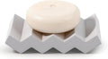 Bar Soap Holder Diatomite Soap Dish Sponge Caddy, Light Grey