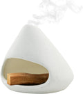 Palo Santo Holder, Ceramic Incense Burner Sage Holder for Burning(White)
