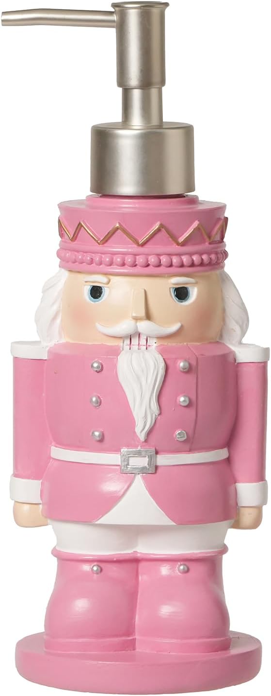 Christmas Pink Nutcracker Hand Soap Liquid Refillable Dispenser