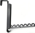 Over The Door Hooks, Folding Portable Over The Door Drying Rack for Small Space, Laundry Bathroom Bedroom Closet Travel Storage and Drying (1Pack, Black)