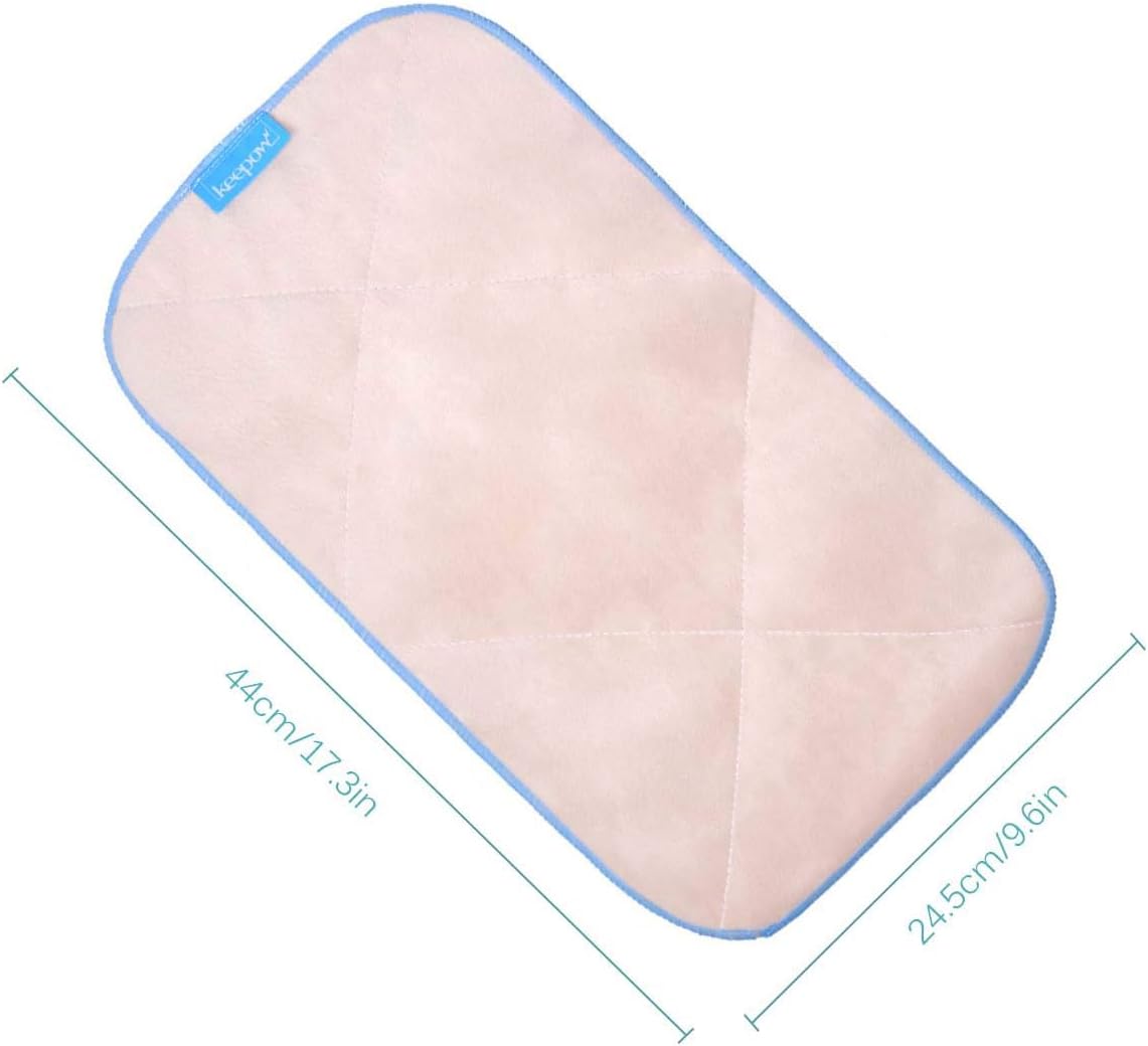 KEEPOW 5 Pack Reusable Microfiber Mop Pads Compatible with MR.SIGA Mop