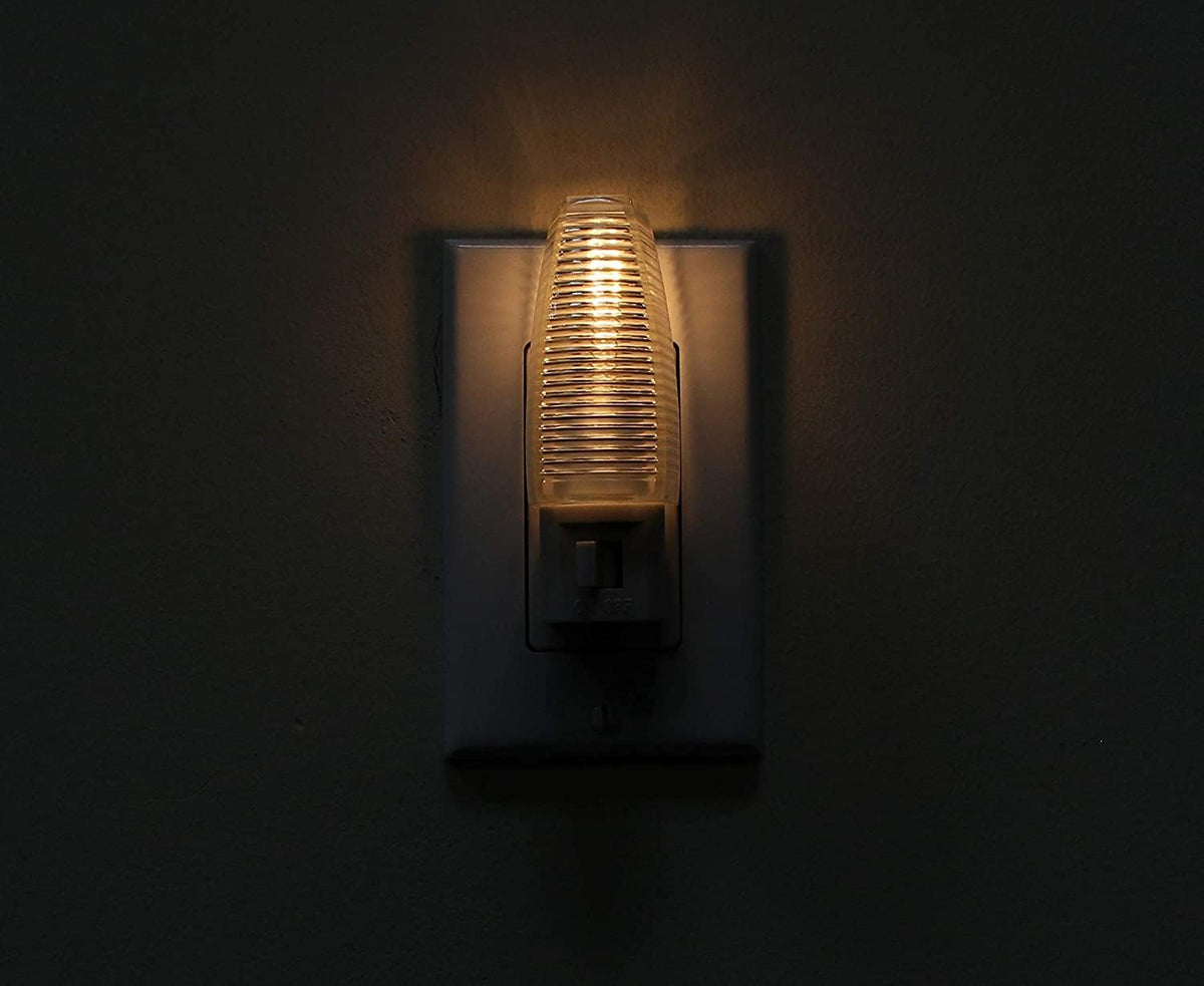 Kingman Night Light Wall Plug in with On/Off Switch Warm White UL Listed, 120V 4W (2 Pack)