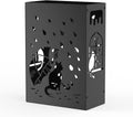 Mango Steam Cat Umbrella Holder Stand for Home or Office Entryways (Raining Cats, Black)