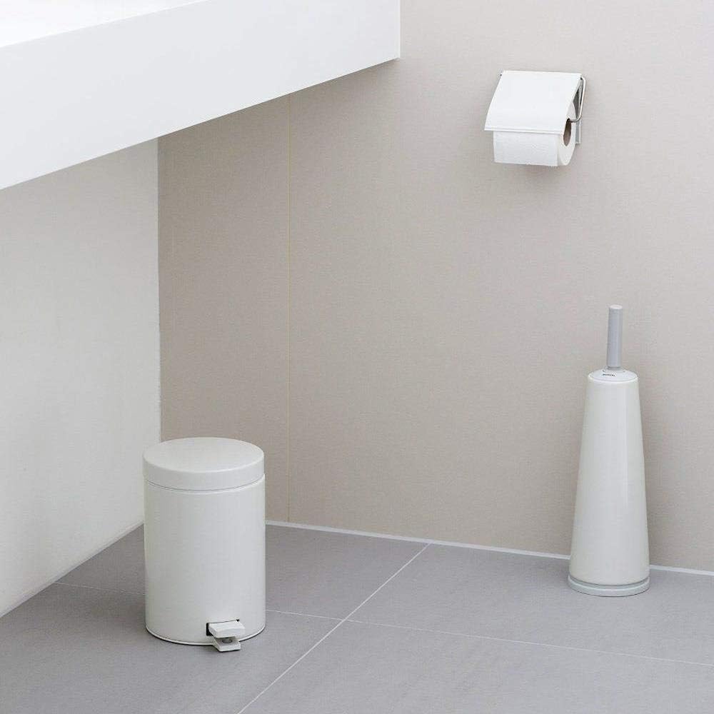 Brabantia Toilet Brush and Holder, White (414664) (Pack of 2)