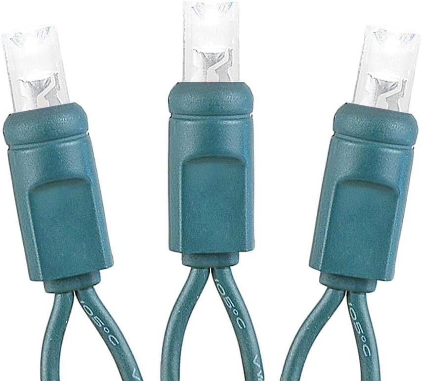 Novelty Lights 8.5 Foot 20 Light Mini LED Crafting Lights, Green Wire