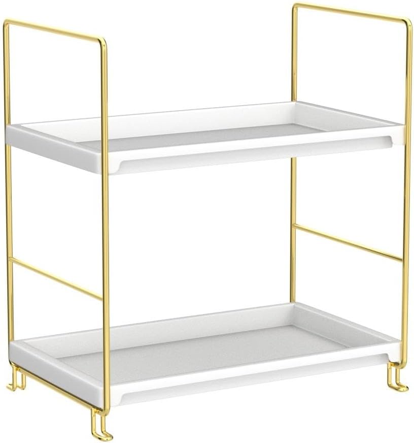 FSyueyun 2-Tier Bathroom Countertop Organizer, Makeup Organizer for Vanity
