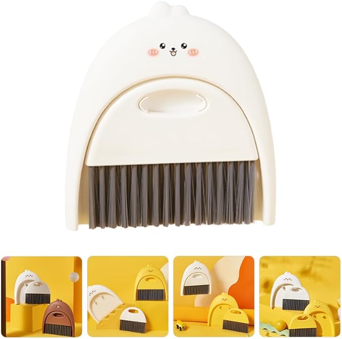 Healifty Mini Broom and Dustpan Set, Bunny Desktop Sweeper Kit, 2-Piece