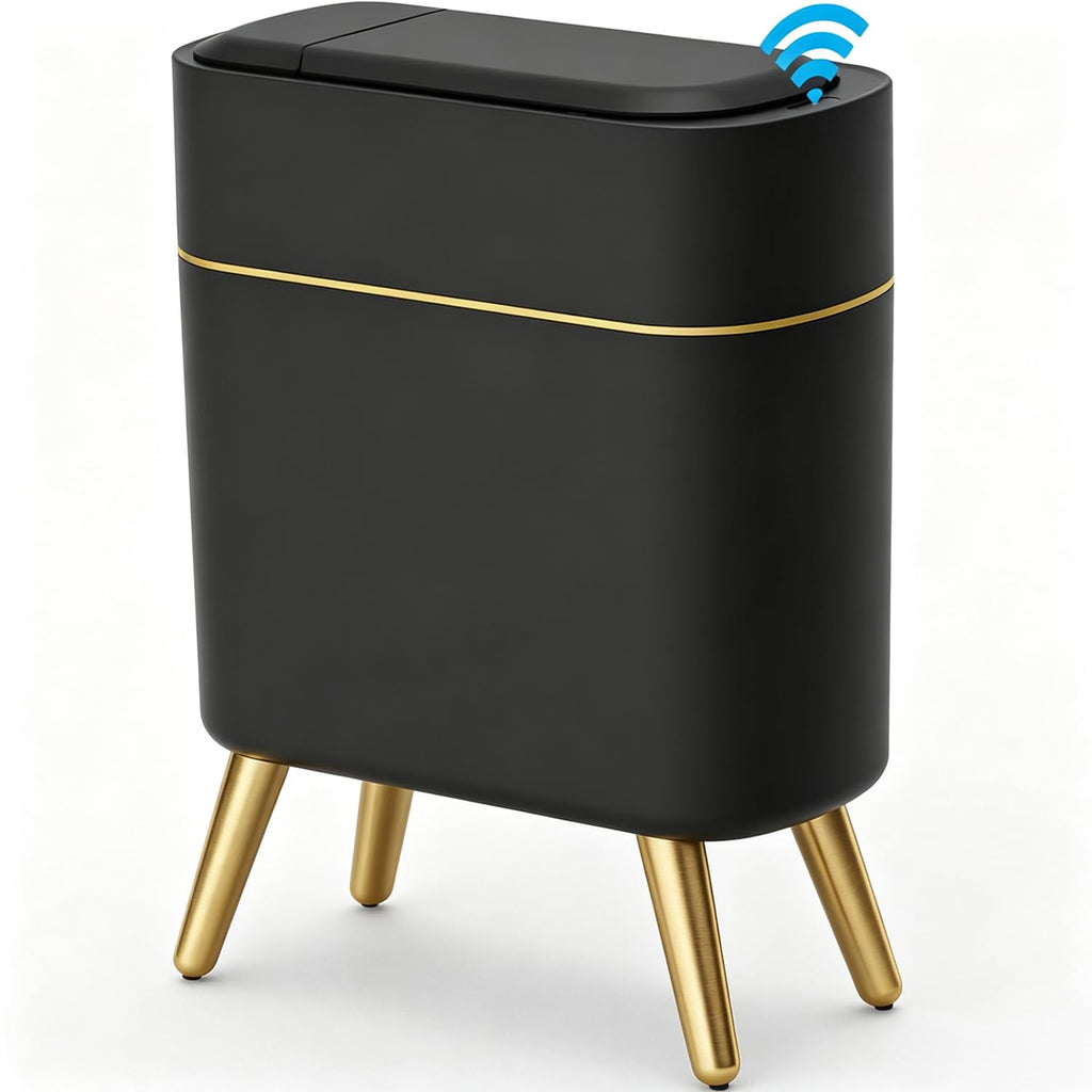 Yatmung Bathroom Trash Can Automatic Touchless - Modern Smart Trash Bin