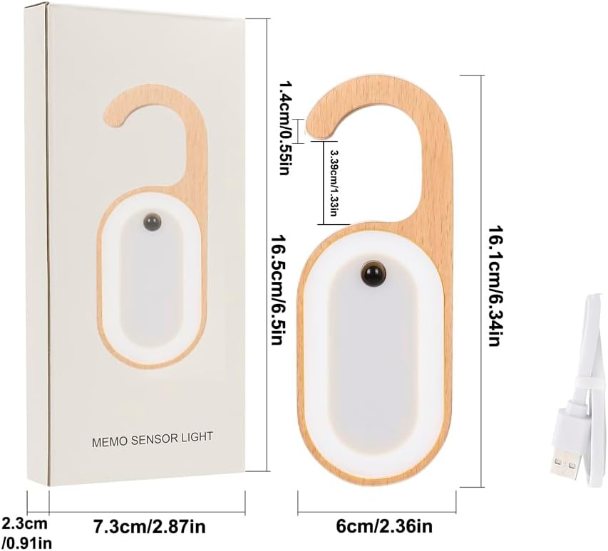 Rechargeable Motion Sensor Night Light Indoor, Wireless Door Light