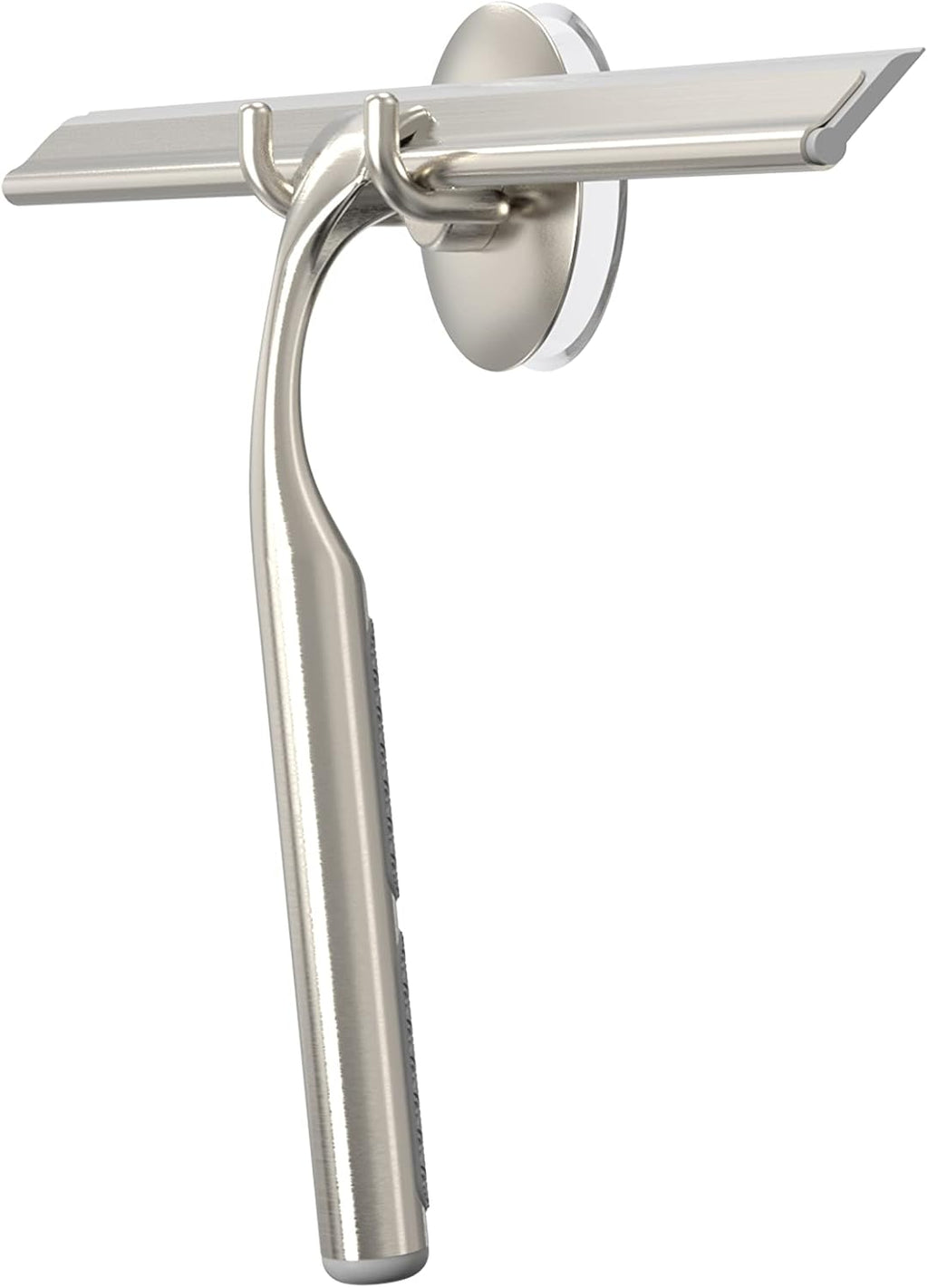 Better Living Deluxe XL Shower Squeegee, 12” Blade, Brushed Nickel