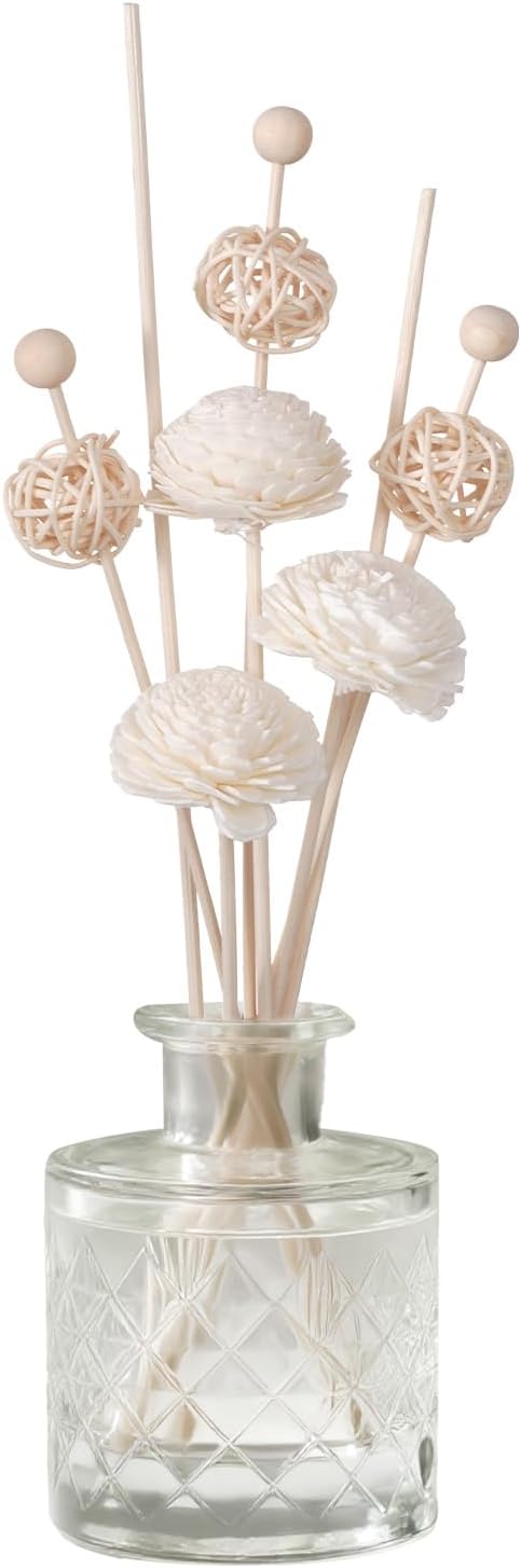 50 Pcs Reed Diffuser Sticks Rattan Flower Reed Fragrance Diffuser Set Diffuser Sticks for Office Home Decor