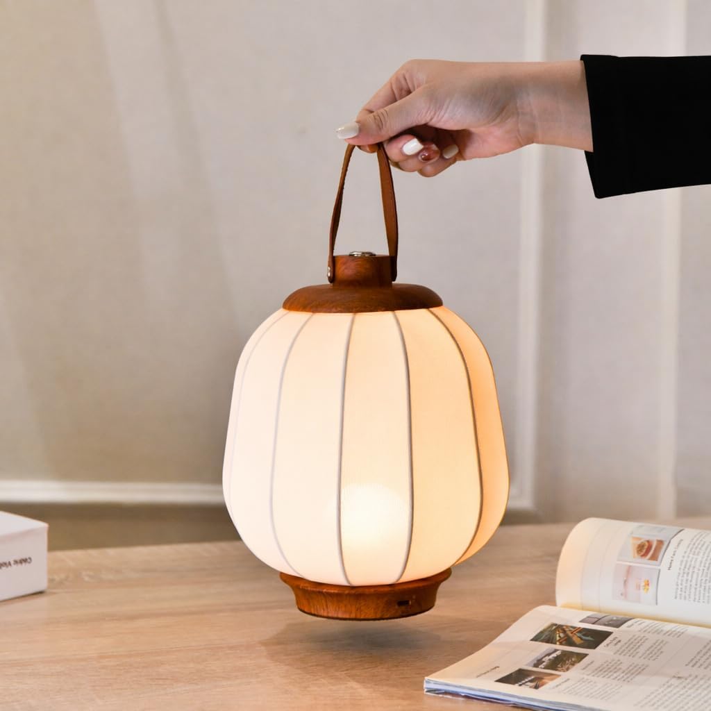 Cordless Rechargeable Lantern Table Lamp Indoor Outdoor Dimmable Touch LED