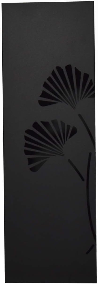 Mango Steam Black Tall 21.75" Japanese Ginkgo Leaf Umbrella/Cane/Walking Stick Holder, Stand, Rack Organizer