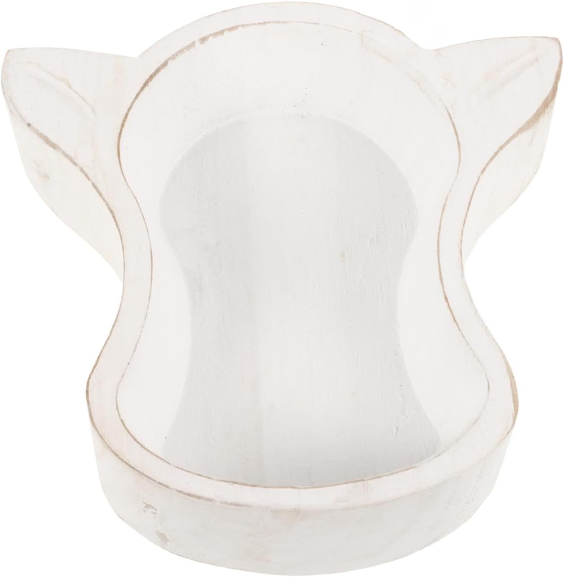 PRETYZOOM Cow Head Wood Serving Plate 7.75 X 7.63 X 1.88 in Wooden Fruit Tray for Nuts Snacks Candy Tea Tray Home Decor Kitchen Counter Party Serving