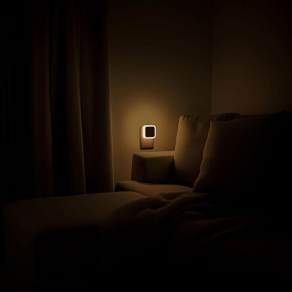 Sujeet Night Light, Night Lights Plug into Wall 4-Pack, Nightlight Plug in Night Lights, Dusk to Dawn Night Lamp Led Night Light for Bedroom, Bathroom, Hallway Warm White