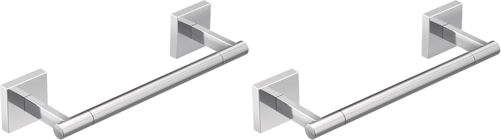 Moen Triva Chrome 9" Bathroom Hand -Towel Bar, BP1886CH (Pack of 2)