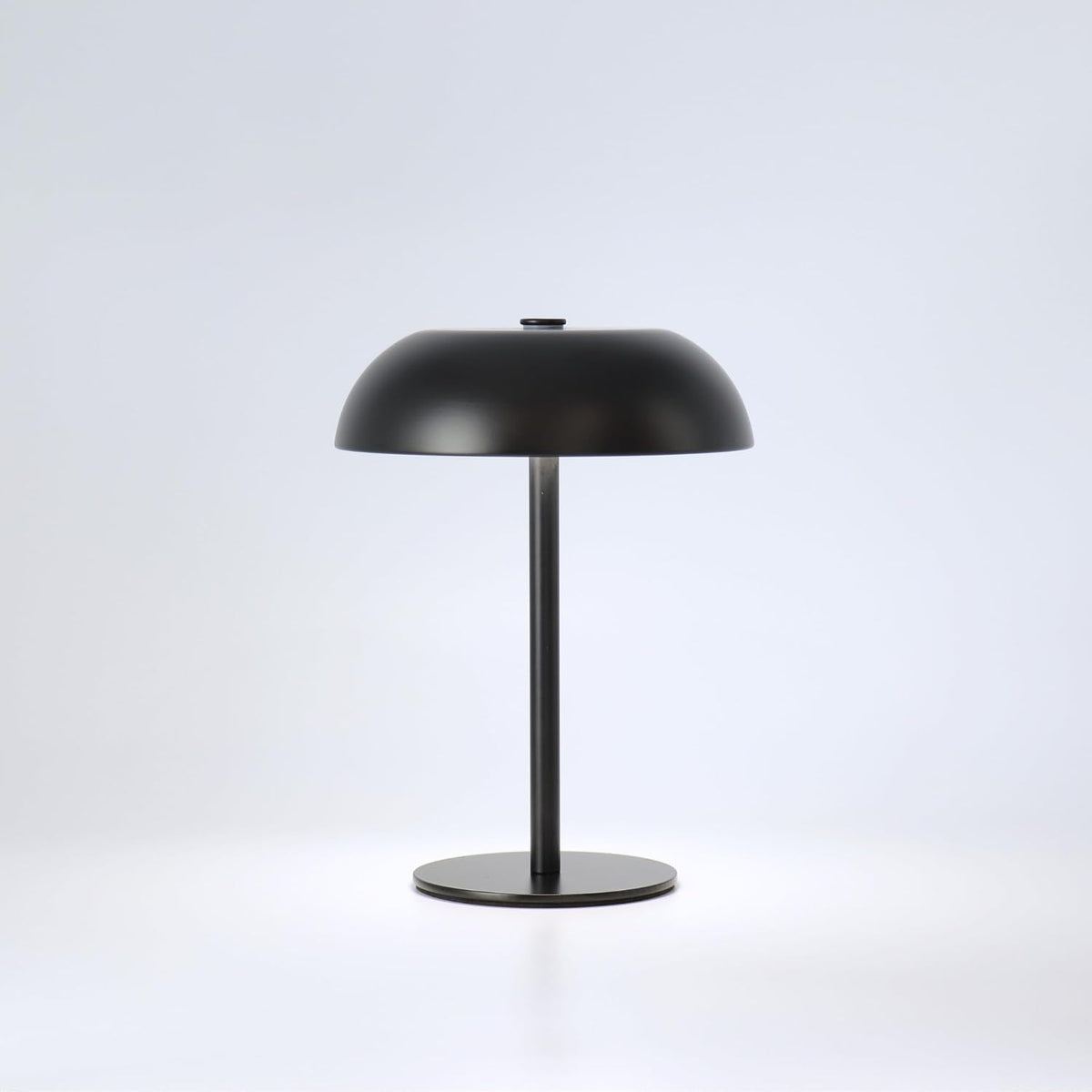 Cordless LED Mushroom Table Lamp, 5200mAh Battery, Dimmable 3 Color, Silver