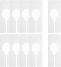 uxcell 10Pcs Clothes Dividers Rectangle Closet Rack Dividers White