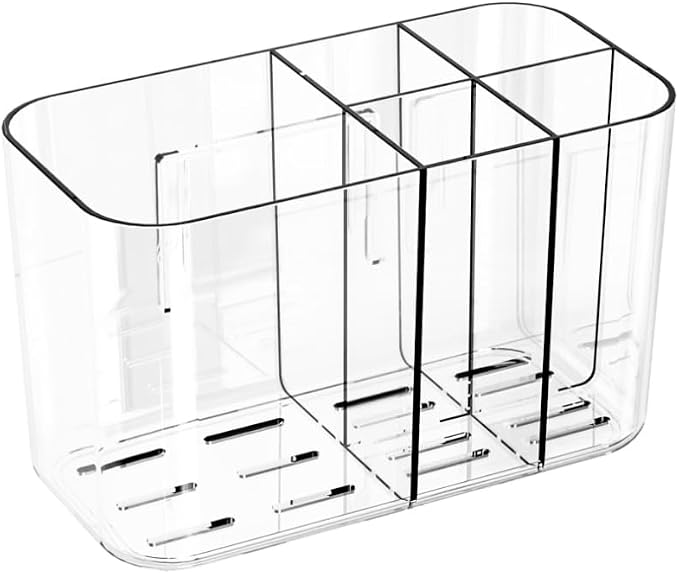 5 Slots Toothbrush Holders Wall Mounted for Bathrooms