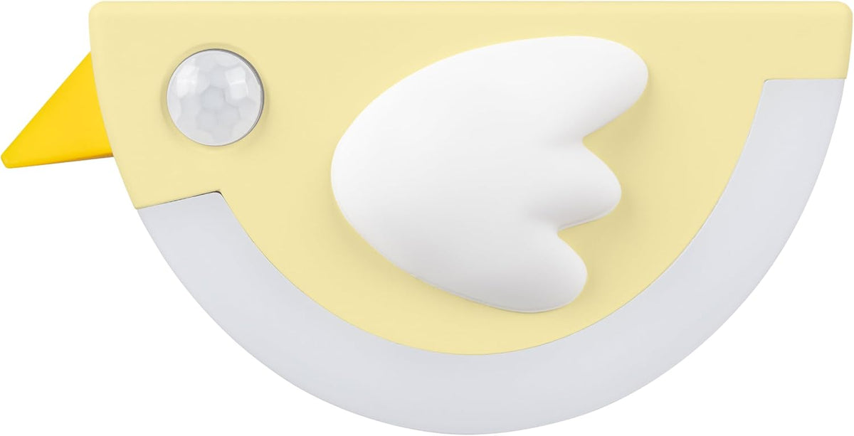 BrightBird Portable and Rechargeable LED Sensor Night Light, Yellow