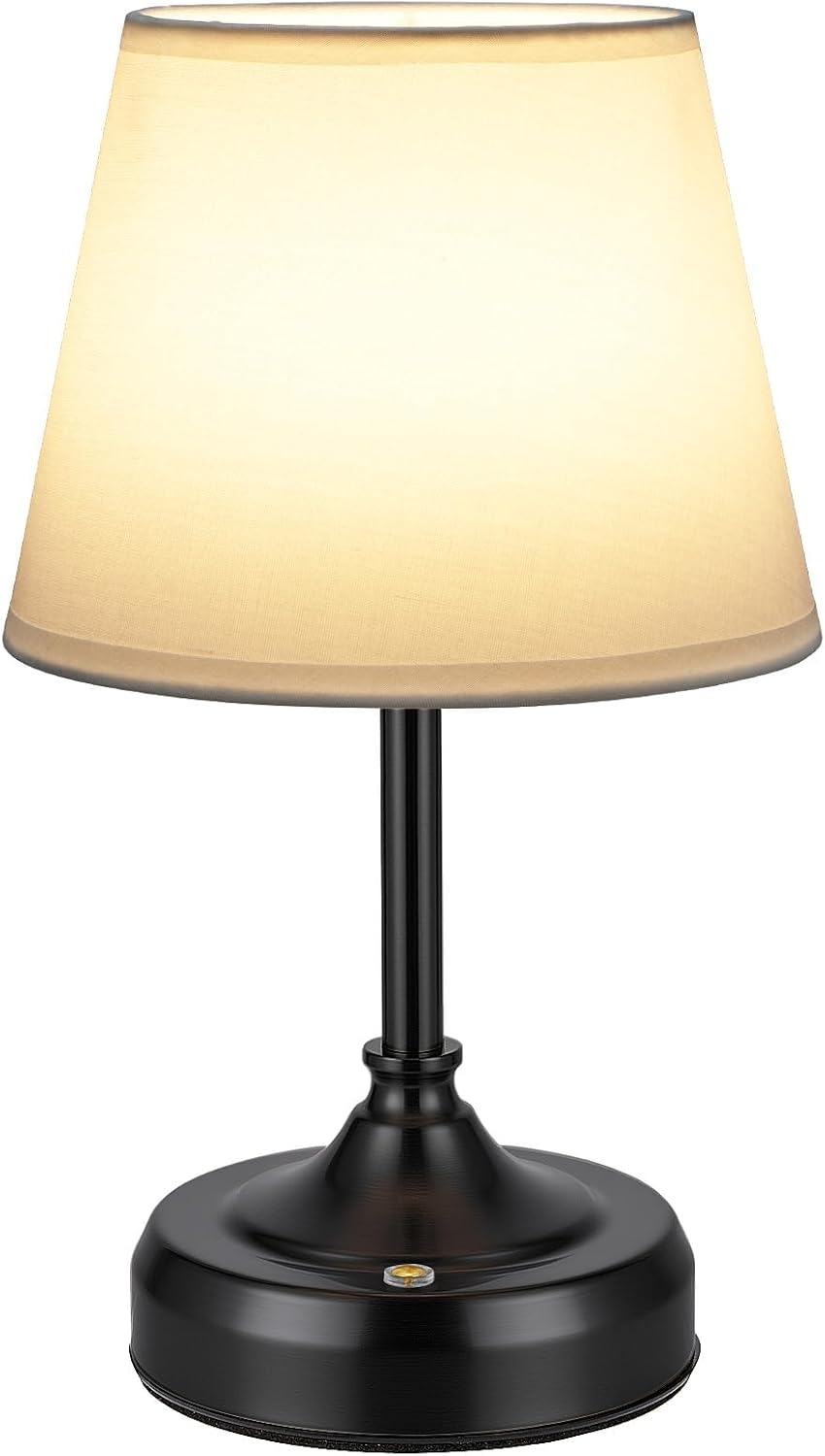 Small Cordless Table Lamp Rechargeable Black