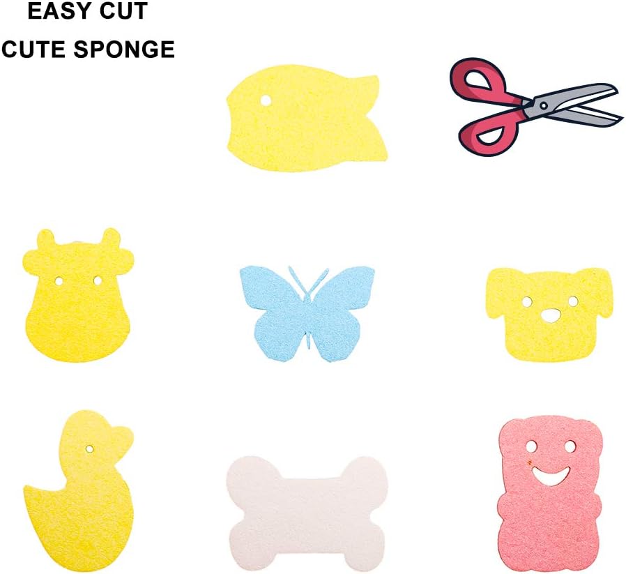 ARCLIBER 36 Pack Colorful Cellulose Sponges Non-Scratch for Kitchen