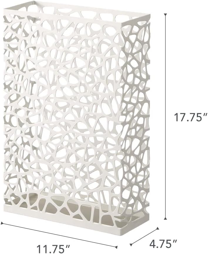 YAMAZAKI Home Nest Umbrella Stand - Storage for Umbrellas and Walking Canes - Rectangle - Steel - Holds Up to 10 Umbrellas
