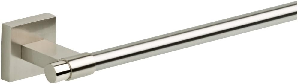 Franklin Brass Maxted (1-Pack) 24" Towel Rack for Bathroom, Satin Nickel Towel Bar for Bathroom Wall Towel Holder Rod Wall Mounted Bathroom Accessories MAX24-SN