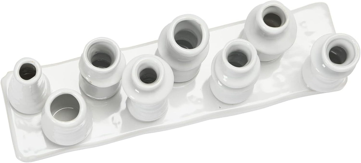 Bloomingville Stoneware Multi Vase with 8 Sections, White