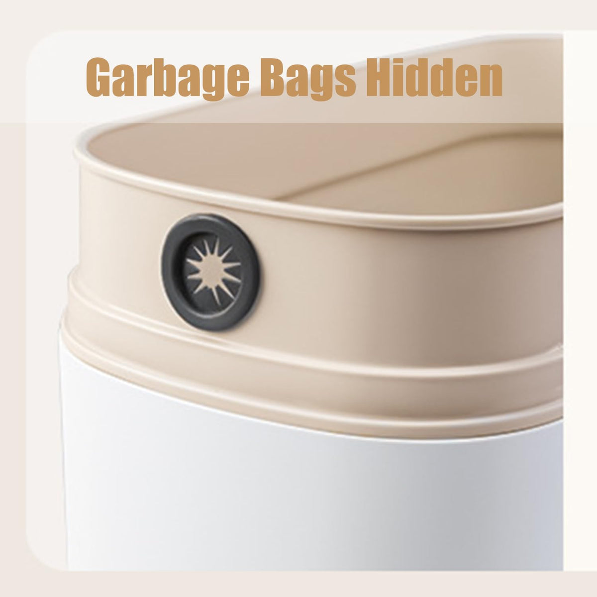 Yatmung Motion Sensor Bathroom Trash Can with Lid - 2.5 Gal Smart Trash Bin