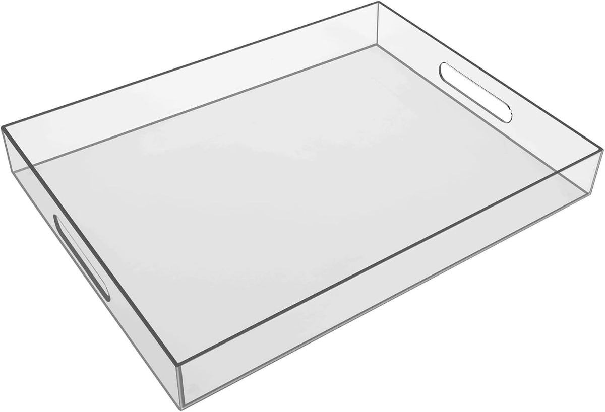 Sooyee Clear Acrylic Serving Tray, 16" x 12"