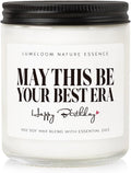 LUMELOOM Birthday Gifts for Women, 9oz Lavender Scented Soy Wax Candle